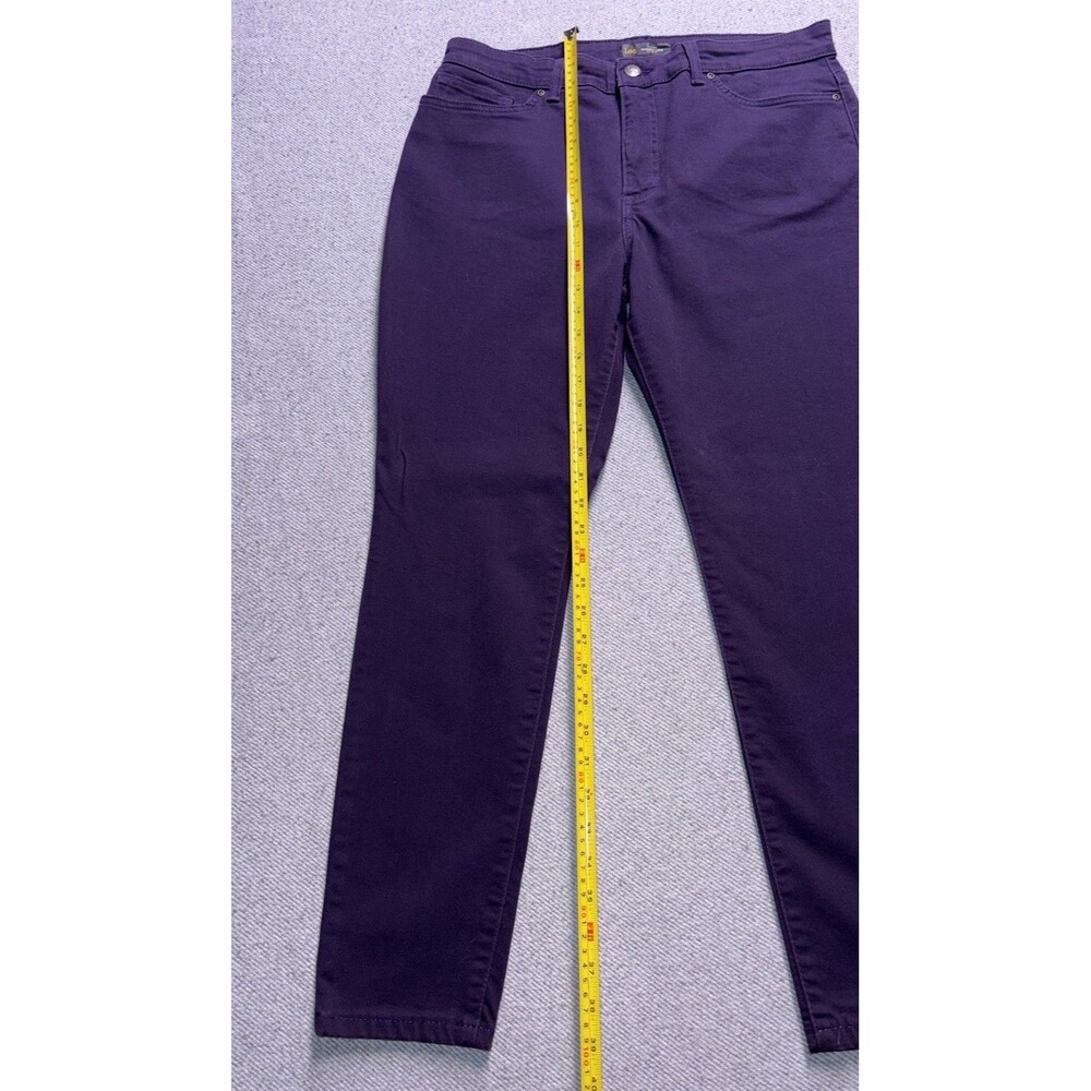 Lee Sculpting Slim Fit Skinny Leg Jeans - Deep Purple Women’s Size 16M - Picture 7 of 9
